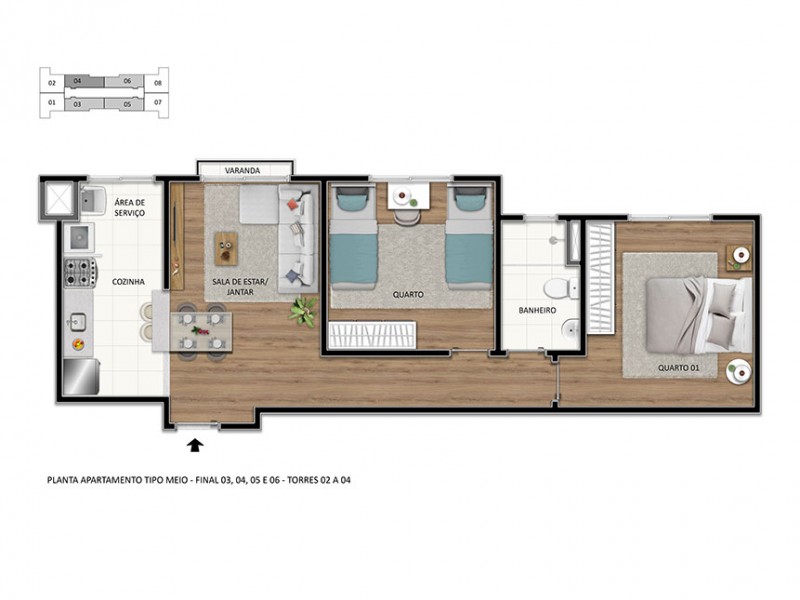 Lançamento de apartamento 2 quartos com sacada   em Nova Lima cód. 0002